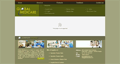 Desktop Screenshot of globalmedicare.in